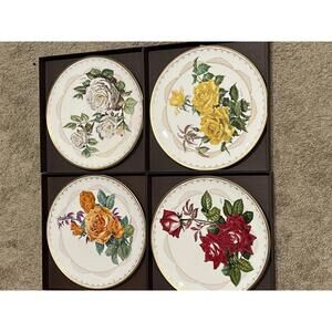 EM Boehm Roses or Excellence Plate Collection- set of 4 (MR001)